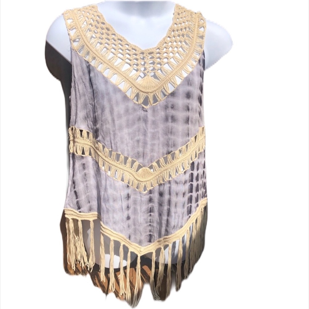 Jessica Taylor Swim cover up crochet detail